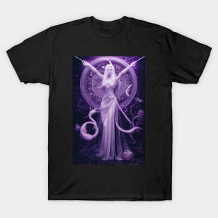 Sorceress Casting a Spell T-Shirt